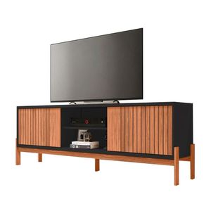 Mesa de Tv 72" Tannen MDP/MDF Maple/Negro Caemmun