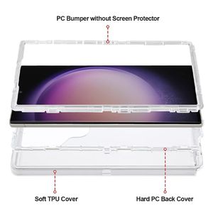 Case para Samsung A05, protección 360, 3 capas de protección, negro