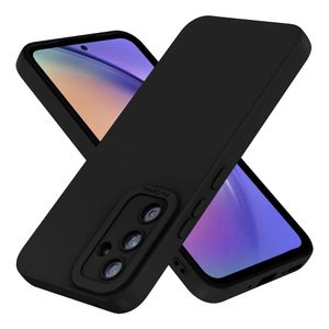 Case para Samsung A55 con soporte, amortiguador de choques, negro