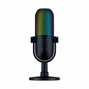 Microfono Gamer Razer Seiren V3 Chroma Usb Supercardioide C/N Sensor Touch Silent Black