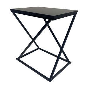 Mesa Auxiliar Acabo Metálico Negro Orange