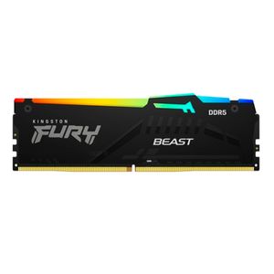 Memoria Ram Kingston Fury Beast RGB 32GB (32GBx1) DDR5, 5200MHZ