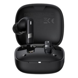 Audífonos bluetooth True Wireless Baseus Bowie E20 hasta 33 horas de reproducción, cancelación de ruido, negro
