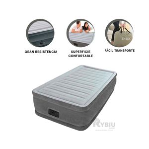 Colchon de Facil Transporte para Viajar Gris Y Agendita