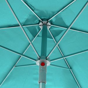 Sombrilla de Terraza Anzio Turquesa 2.3m Hespéride