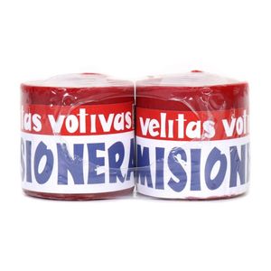 Vela votiva misionera Tipo 24 x 2 unidades