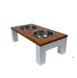 Comedero Para Mascota Modelo Elegante Blanco