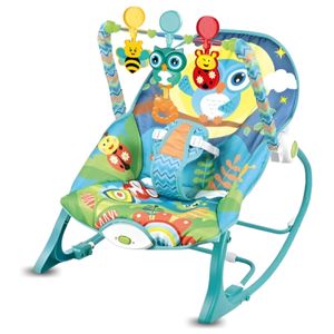 Silla Mecedora Honey Baby Didáctica Búho Verde
