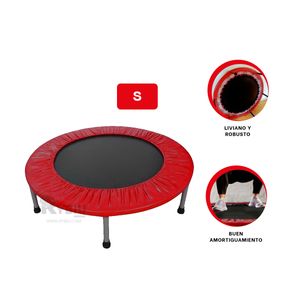 Trampolin Sport Cardio 90x90 Nylon Unisex en Rojo Y+Stickers