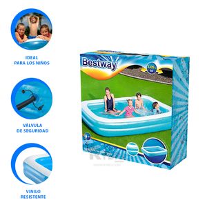 Piscina Ideal para Familia en Celeste Y+Papel de Regalo