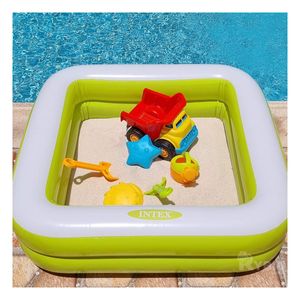 Piscina con Bordes Suaves de Color Verde Y+Papel de Regalo