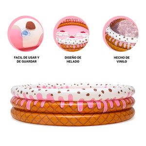 Piscina para Niños Modelo Helado en Tono Multicolor