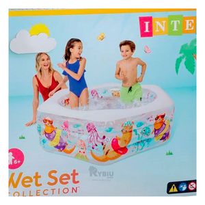 Piscina Colorida con Tematica de Mar en Multicolor