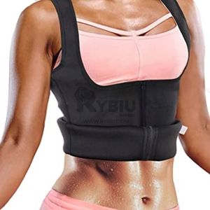 Chaleco con Cierre para Dama Negro en Talla XL Y+Stickers