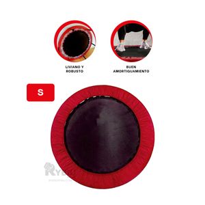 Trampolin Robusto Gym 90x90 Size S en Rojo Y+Agendita