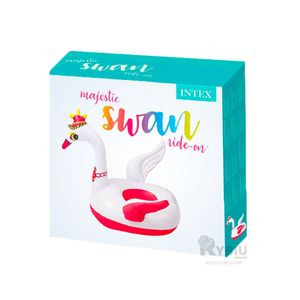 Flotador Inflable en Forma de Cisne Rojo Y+Papel de Regalo