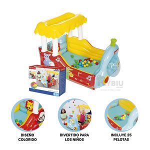 Tren Moderno para Jugar Multicolor Y+Papel de Regalo