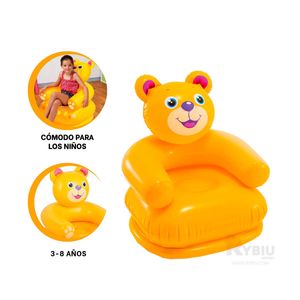Sofa de Niños Comodo y Transportable de Color Amarillo