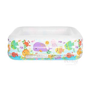 Piscina Acuario Resistente de Color Blanco Y+Stickers