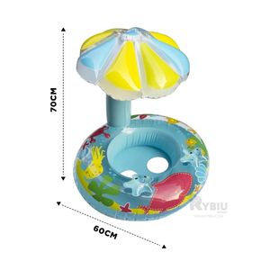 Flotador Util con Forma de Florcita de Celeste Y+Stickers