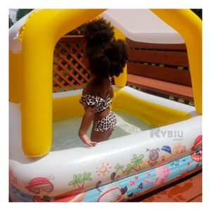 Piscina Toldo Resistente en Multicolor Y+Papel de Regalo
