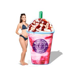 Flotador Relajante para Piscina en Rosado Y+Papel de Regalo