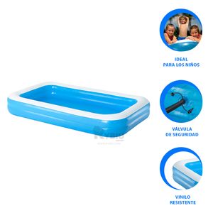 Piscina Inflable para Familia Vinilo en Celeste