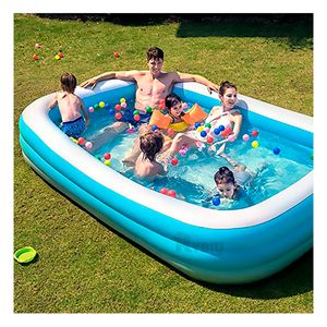 Piscina Inflable para Familia Vinilo en Celeste