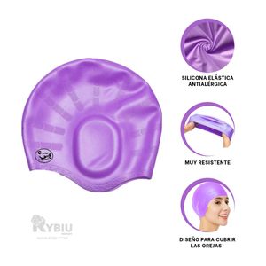 Gorro Moderno para Natacion Xwave Gravital en Color Lila