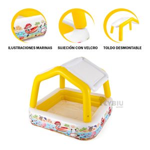 Piscina de Exterior en Multicolor Y+Stickers