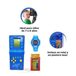 Pimpoll con Diversos Juegos en Azul Y+Papel de Regalo