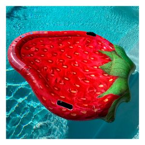 Flotador Comodo para Piscina de Fresa Y+Papel de Regalo