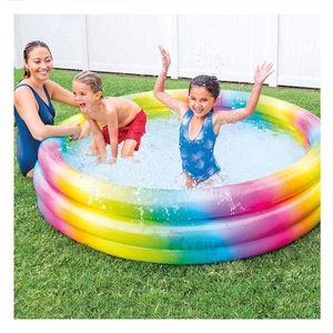 Piscina Resistente para Infante Arcoiris Y+Papel de Regalo