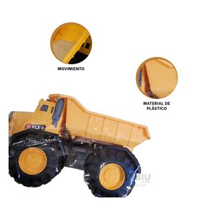 Carro Truck de Niños Amarillo Y+Stickers