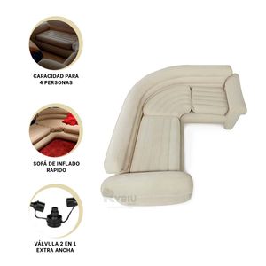 Sofa Ergonomico y Portatil de Color Crema Y+Agendita