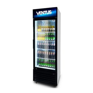 Visicooler Ventus para cervezas VCSZ-360L Subzero 1 Puerta Vidrio 360L Negro