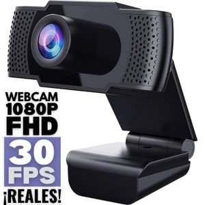 Webcam 1080p FHD 30 FPS REALES Cámara Web