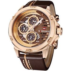 Reloj Casual Naviforce Nf-9110 para Hombre en Marrón
