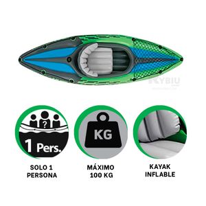 Bote para Adultos Moderno e Inflable para Verano Color Verde