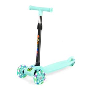 Scooter Infantil Niños Luces Verde Claro