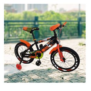 Bicicleta Para Niño Infantil Kids Aro 12 Timbre Sport Naranja