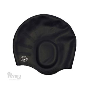 Gorro Comodo Gravital para Piscina Tono Negro Y+Stickers