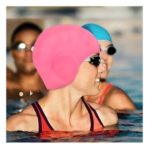 Gorro Resistente de Natacion para Proteger el Cabello Rosado