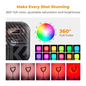 Luz Continua K&F Concept KF34.036 RGB Magnetico