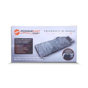 Colchoneta de Masaje con Terapia de Calor con Cojín Removible Powermat By Power Fit