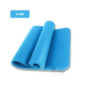 Mat de Yoga Resistente y Duradero 8mm Color Celeste
