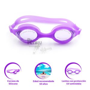 Lentes con Correa de Silicona Ajustable Morado Y+Agendita