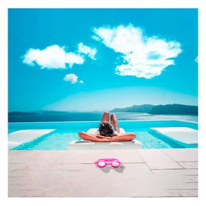 Lentes de Natacion Bonito en Tono Rosado Y+Papel de Regalo