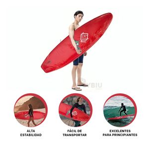 Tabla Estable para Olas en Color Rojo Y+Papel de Regalo