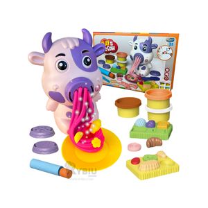 Set de plastilina de Niños con Accesorio de Vaca Tono Morado